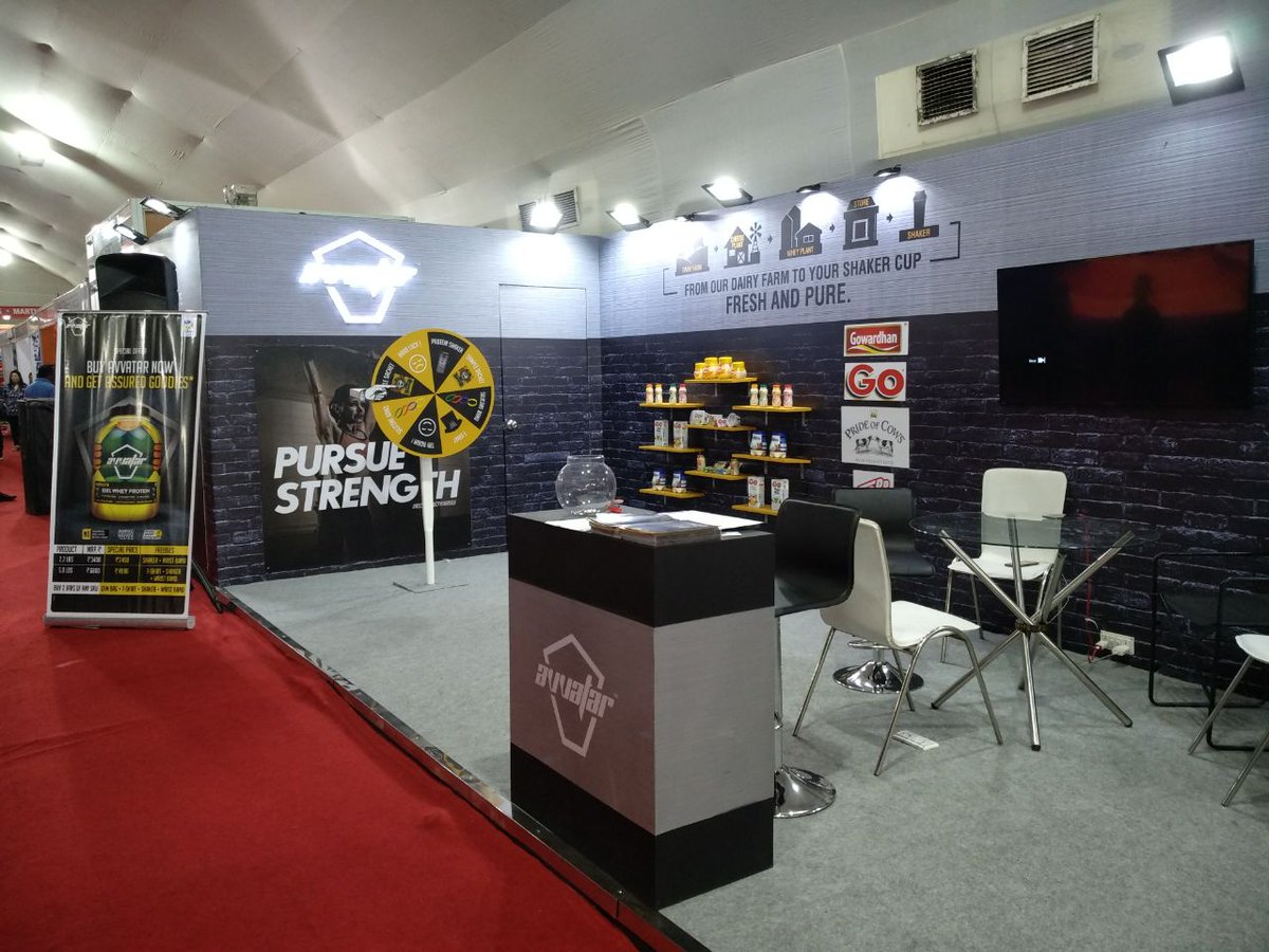 AvvatarIndia's tweet photo. We are all set at #TheFitExpo2017 - Kolkata. Come experience the freshest whey protein and all the difference that it can make to your fitness journey. Because, the time to #ReconstructYourself is NOW. #AvvatarIndia #WheyProtein #Fresh #Pure #WheyBetter #Fitness https://t.co/Hbqz4zpFfy