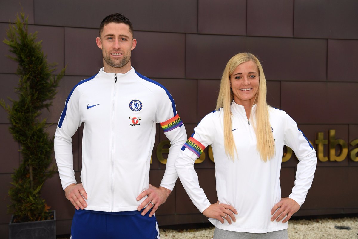 ChelseaFC's tweet photo. 🌈 As part of our ongoing commitment to equality and diversity, Chelsea are supporting Stonewall’s #RainbowLaces campaign this weekend. https://t.co/pBNw4Jt4va