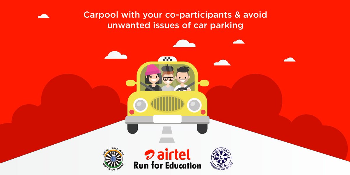 rtirun's tweet photo. Share your ride to the run with your co-participants &amp; avoid parking woes. #Carpool #RunForEducation https://t.co/Ac2dIjGwhk