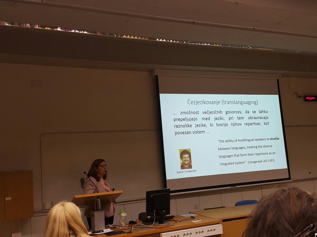 SGranfol's tweet photo. Izr.  prof. dr. Karmen Pižorn o #JeŠT na PEF. https://t.co/gSQHbosZf2
