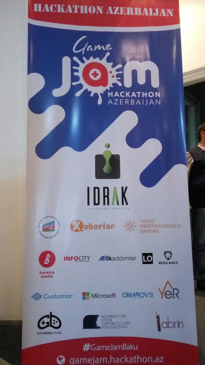 Mahir_Velizade's tweet photo. Hackathon Azerbaijan - Game Jam Baku 😊✌#HackathonAze #GameJamBaku https://t.co/n3ZQI8dBnw https://t.co/55pgbPjGv3