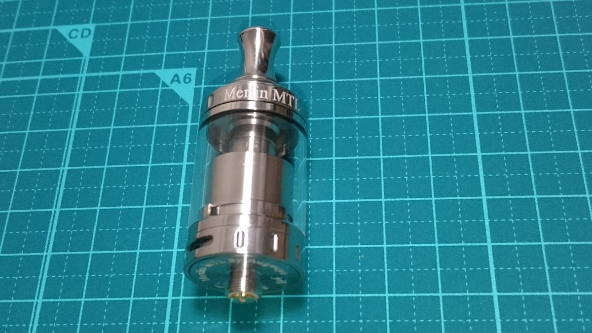 vape_sardine's tweet photo. MERLIN MTL RTA届いた!いつもの筒のヤツ!
付属のMTLドリチ付けると高級感出る。出ない? #AUGVAPE #MerlinMTLRTA https://t.co/AG3KcoFZrX