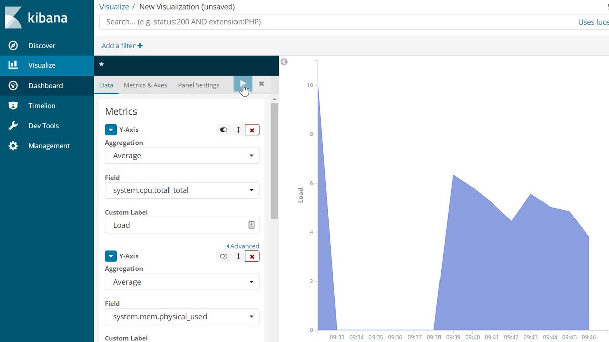mickem's tweet photo. It is alive: The #nsclient #elastic plugin now shows metrics, next up is eventlog (and logfiles) all thanks to the #osmc #hackaton... https://t.co/nsfskv40ph