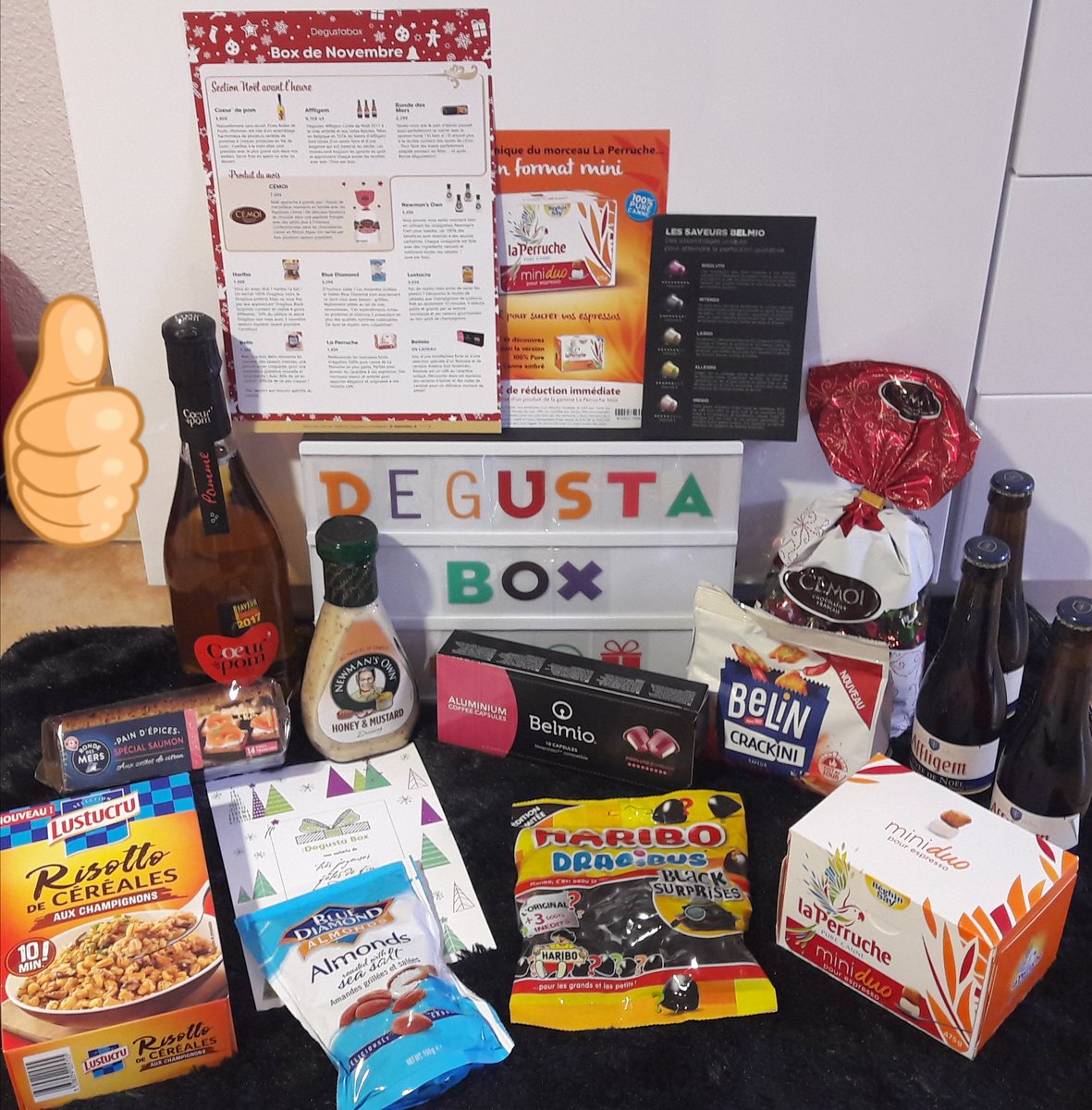 Quand2Virginie's tweet photo. @Degustabox de #Novembre juste au 🔝🔝🔝 C'est Noweeeeel 🎄🎅 avant l'heure 😉🤘 Merki 💋 https://t.co/4YSHmsRnoC