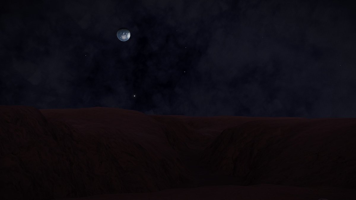 CMDREvanson's tweet photo. Midnight moon. #EliteDangerous https://t.co/QFJPpIM0nE