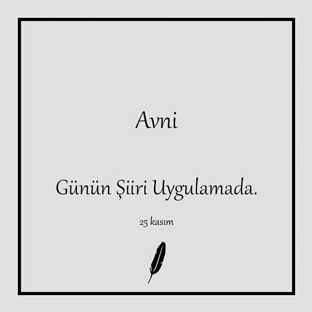 birkuplesiirapp's tweet photo. "Hiç kimse yok kimsesiz
Herkesin var bir kimsesi
Ben bugün kimsesiz kaldım
Ey kimsesizler kimsesi
..."
#avni
Günün şiiri #birkupleşiir mobil uygulamada.
#şiir https://t.co/2jR5JeG8n5