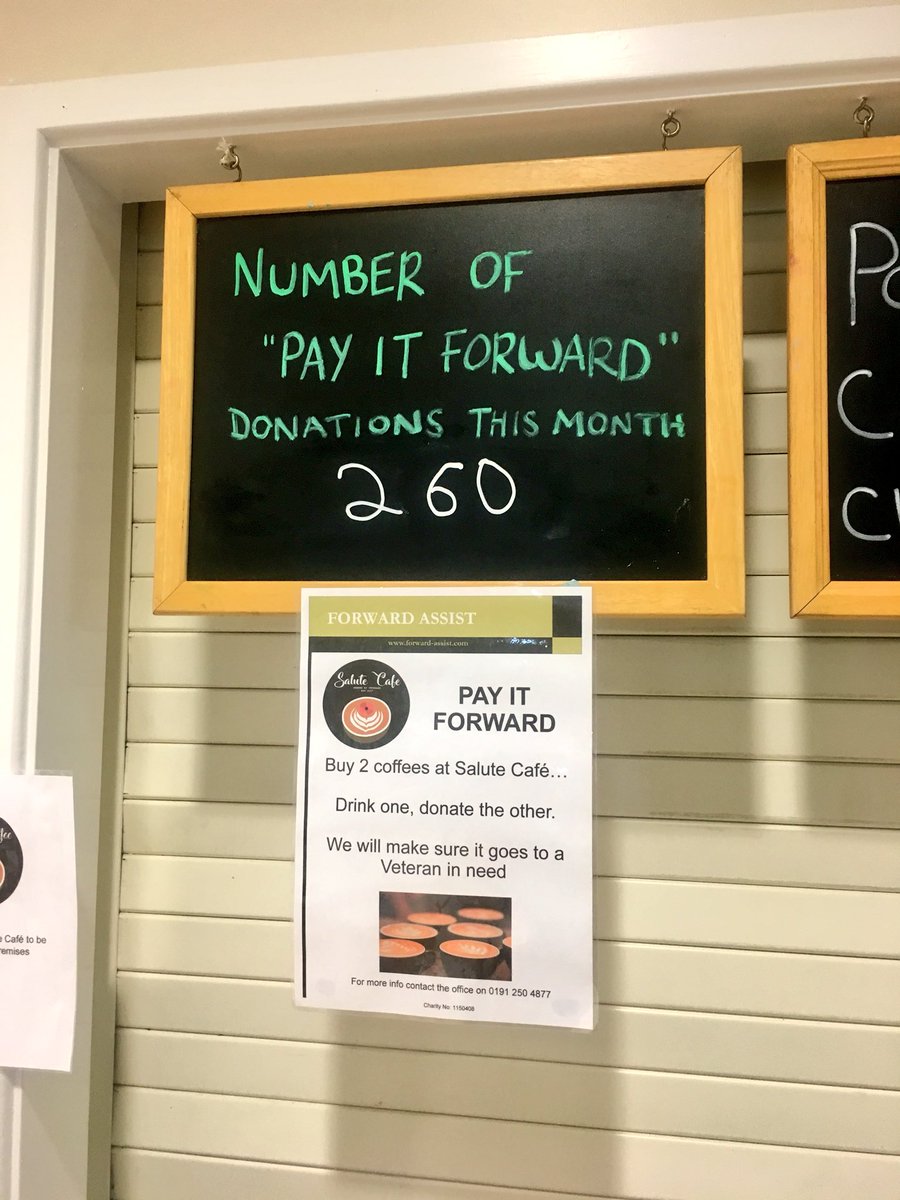 ForwardAssist1's tweet photo. Today’s ‘Pay It Forward’ Total ....Stands At 260! If You Keep Buying It... We’ll Make Sure It Goes To Veterans In Need! Promoting Social Inclusion At Salute Cafe Whilst Also Addressing #Homelessness #Unemployment #PTSD #RelationshipBreakdown #PoorMentalHealth #DependencyIssues https://t.co/7ymyunZhNX
