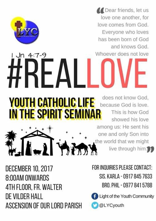 LYCyouth's tweet photo. Come and experience the power of the Holy Spirit this Christmas season!
SnacksxLunchxDinner will be serve. π½π₯π₯π
Pre registration will be at the Church patio 3pm on November 26 and December 3. βοΈ
See you all there! π
#YCLSSBatch32 #RealLove #WeareLYC https://t.co/kgTAfFZ7FQ