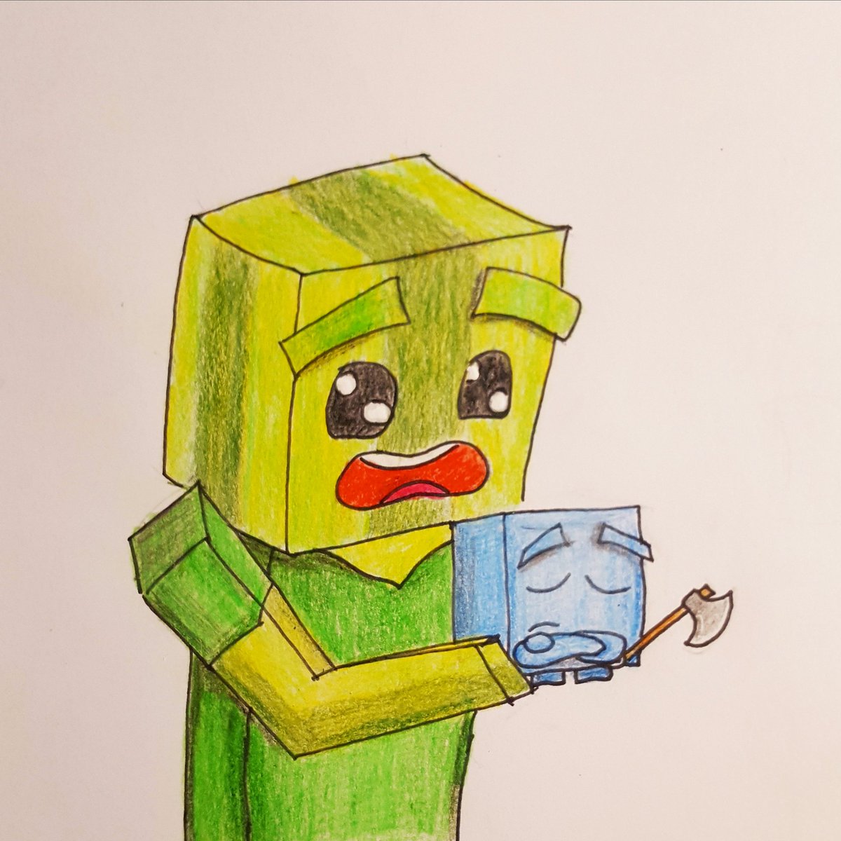 Mabi V Tvittere Neues Fan Art Fur Chaosflo44 Von Seinem Neuen Projekt Minecraft Nachbar Ach Ja Immer Dieser Blocky Hat Keinen Bock Holz Zu Fallen Tolles Projekt Chaosflo44 Https T Co 5gnan5zbeo