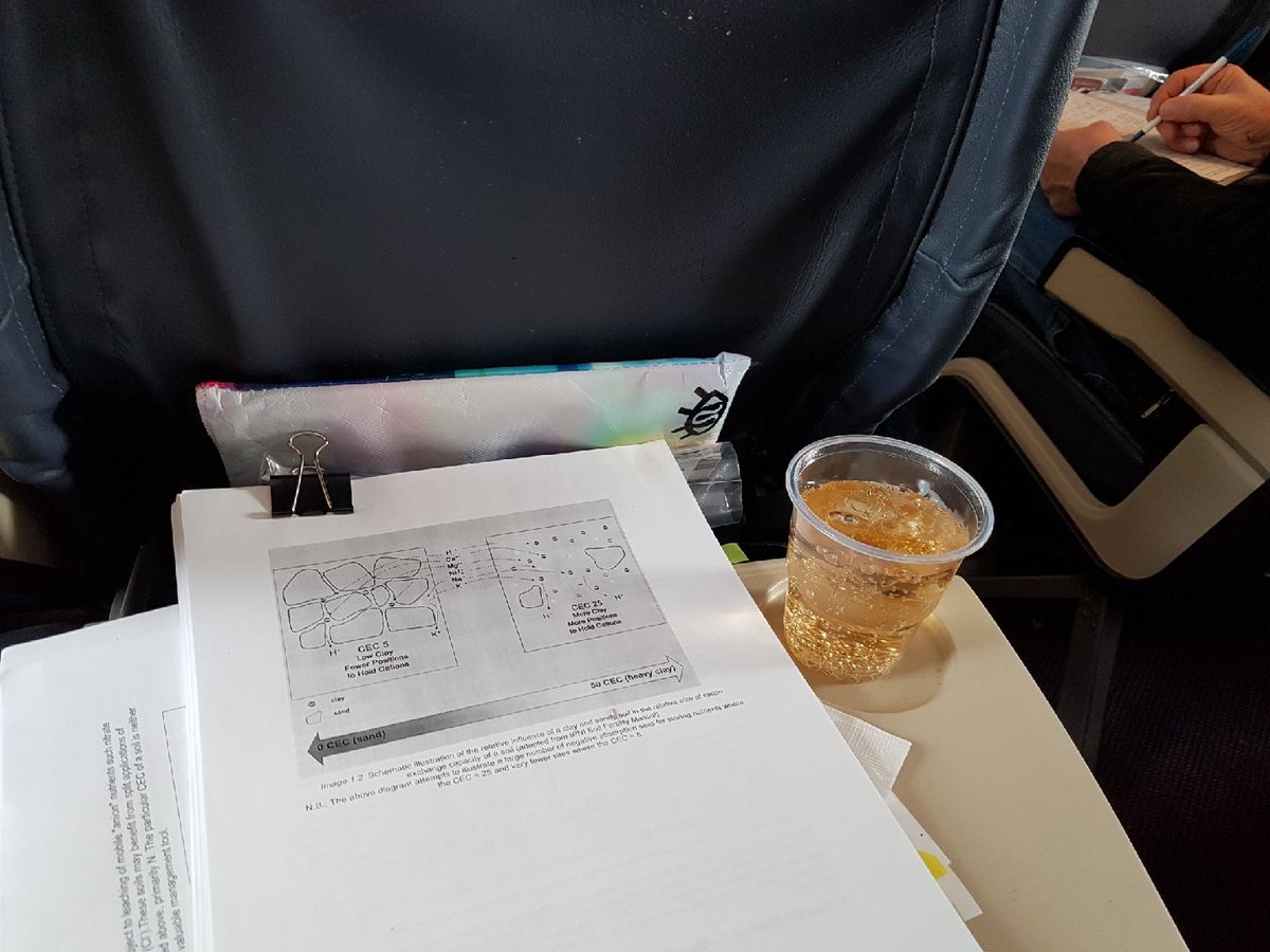 OliviaSederberg's tweet photo. On the plane yesterday with no entertainment so I might as well read my Certified Crop Advisor study material. #AdvancingAg #studytime #planemode #selfstudy #advancingmycareer https://t.co/U2m3pg9xk5