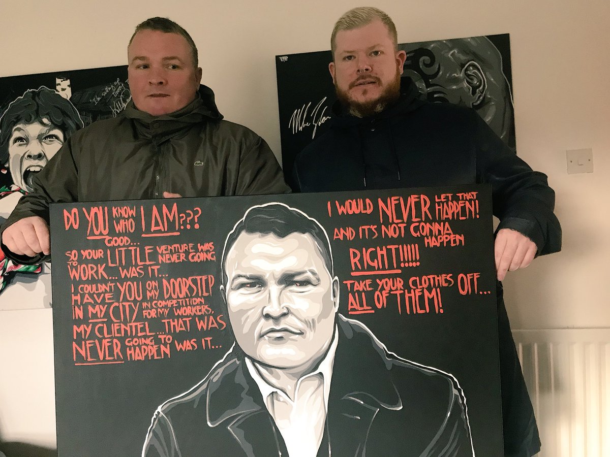 holyroodboxing's tweet photo. Huge Shout out to the ultra talented David @lewylpaintings for the #MrDoyle #Trainspotting Painting ๐๐ป https://t.co/k0TqvCnt8t