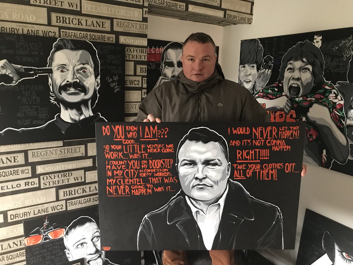 holyroodboxing's tweet photo. Huge Shout out to the ultra talented David @lewylpaintings for the #MrDoyle #Trainspotting Painting ๐๐ป https://t.co/k0TqvCnt8t