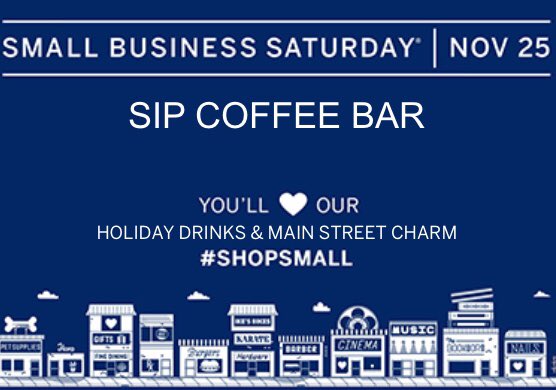 SipCoffeeJenks's tweet photo. #shopsmall today, y’all!! Small businesses need you &amp; we have so many great ones in Jenks, including our Sip! https://t.co/xKXnyx8mFL