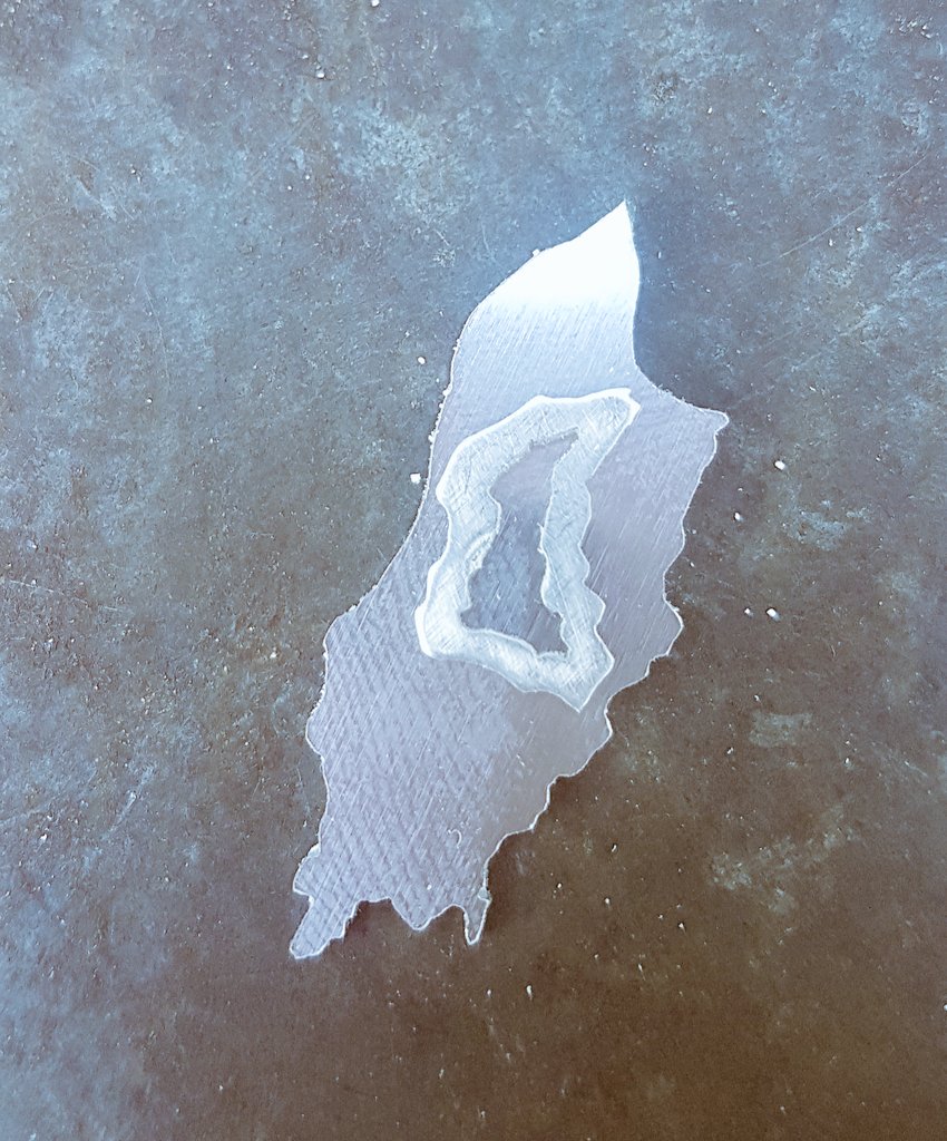 I've literally just finished cutting these so they need sanding, soldering &amp; polishing but thought I'd give you all a peek at my new design! The little #iomtt Course will be soldered onto the IOM map pendant. I'm quite chuffed with this 😀 More pics to follow when it's finished.