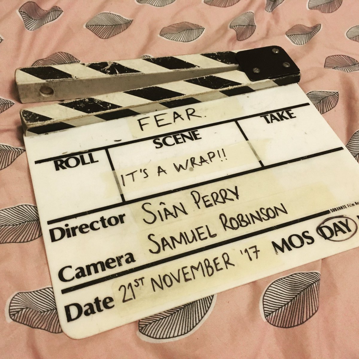 SianPerryFilms's tweet photo. After months of planning, organising, tears and laughter, my film shoot is finally a WRAP! Stills to follow! 👊🏼💪🏼 #film #filmstudent #fear @MFProdStaffs https://t.co/HkeCFjouSh