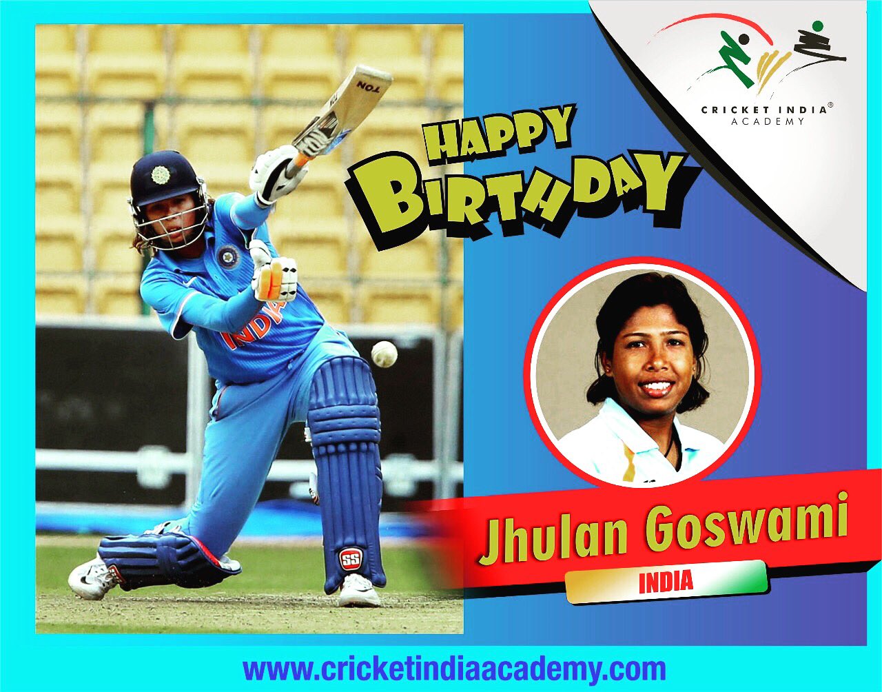 Happy Birthday to very Special player of  Team Jhulan  Goswami. 