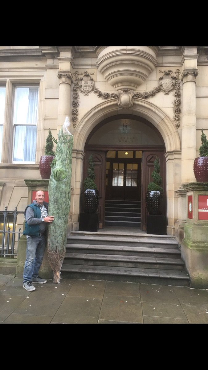 TFC_GROUP's tweet photo. @_Plantology What a great job you and your team have done!! Here are some before and after pictures of the 10 ft Christmas tree that #madandy delivered to site for you earlier this week😄🎅 All part of the service! #service #localbusiness #sheffield @SeanGoldsmith2 #hallam2 https://t.co/v8jHaQ8UEg