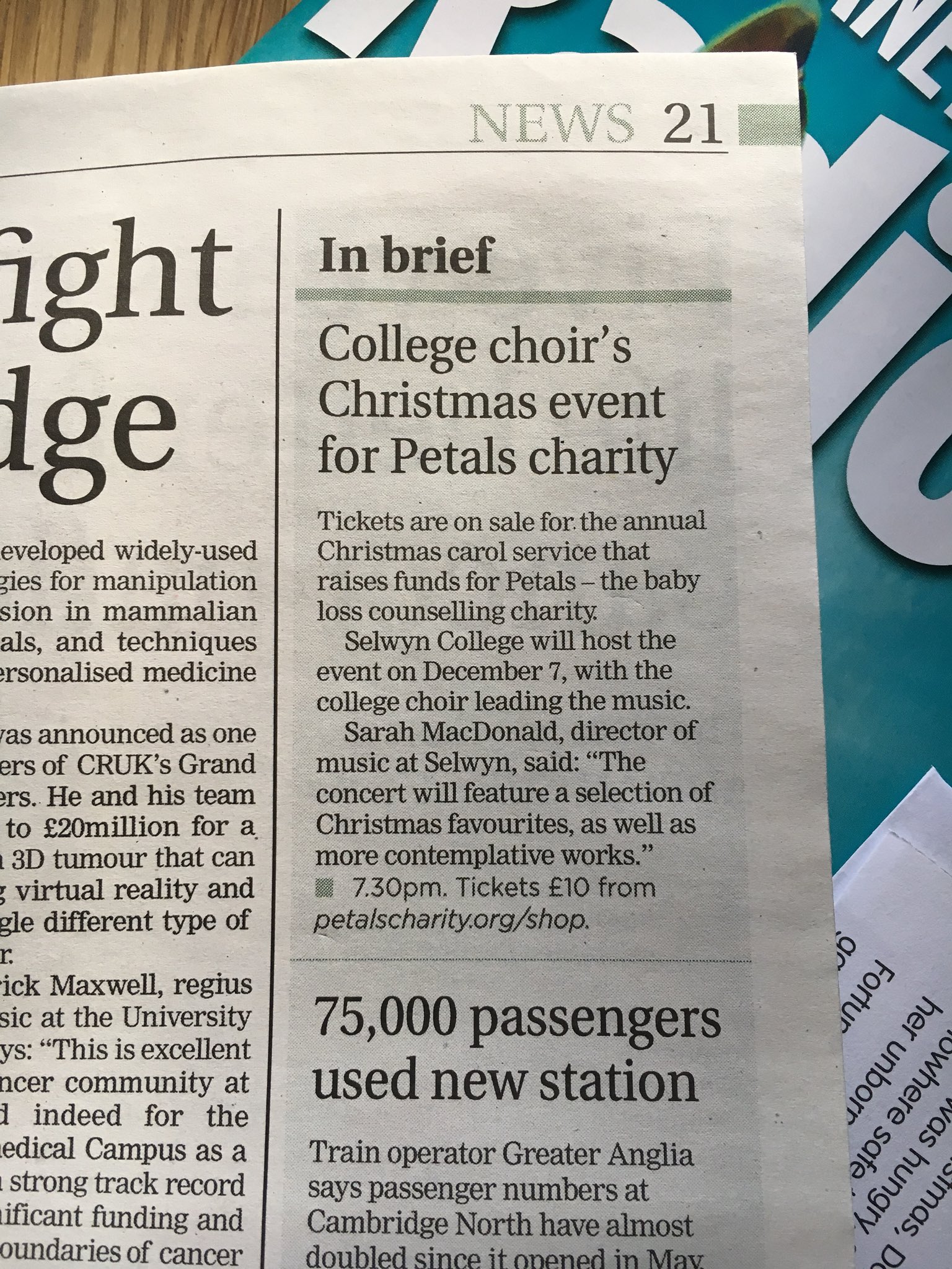 ... our popular annual carol concert available here now! https://t.co/e0yMm8zeuY #cambridge #cambridgechristmas #carols #christmas… https://t.co/5yOflpukRn"