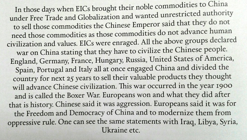 GreatGameIndia's tweet photo. 8 What you see above is the foundation of the economic principles of #FreeTrade &amp; #Globalisation - weapons of subjugation of colonies created by EIC now known as #Liberalisation &amp; #Privatisation &amp; other names. Heres a snippet from our inaugural @GreatGameIndia issue. https://t.co/IAVCQxIWLz