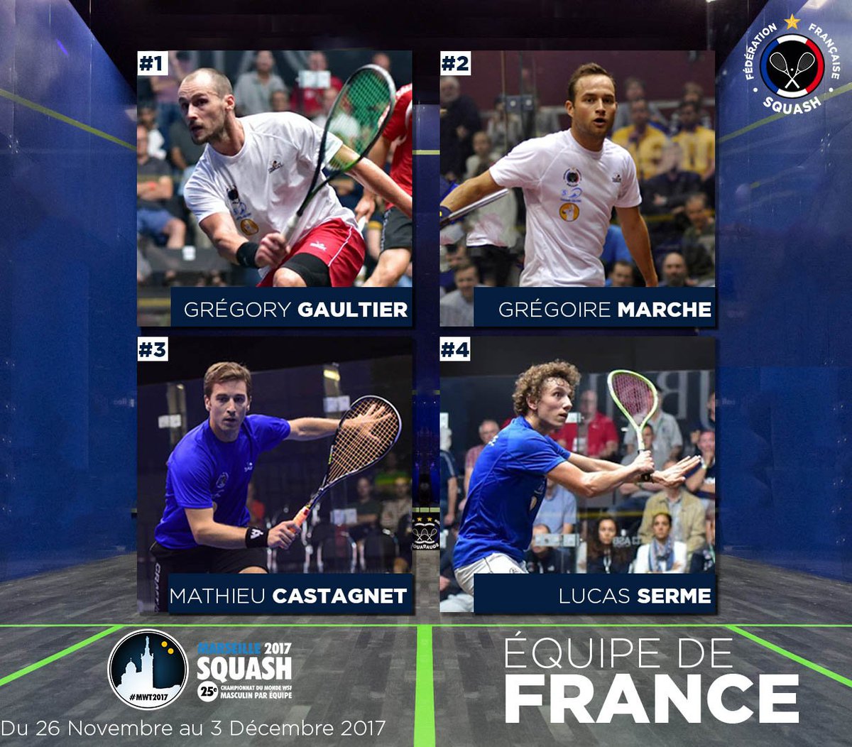 JEROME ELHAIK (@jeromeelhaik) on Twitter photo #MWT2017 | We continue our presentation of the top 4 seeds for the <a href="/MWT2017Squash/">Squash MWT 2017</a> which starts on Monday: France are dreaming of a first gold medal on home soil ... wsfmensteams.com/en/news-wsf-wo… #MWT2017 | We continue our presentation of the top 4 seeds for the <a href="/MWT2017Squash/">Squash MWT 2017</a> which starts on Monday: France are dreaming of a first gold medal on home soil ... wsfmensteams.com/en/news-wsf-wo…