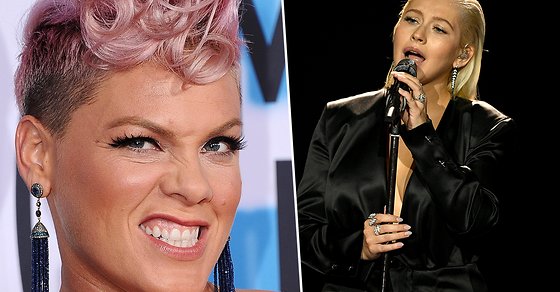 fusetv's tweet photo. .@Pink shuts down claims that she was shading @Xtina's #AMAs2017 Performance #PINKxAMAs #WhitneyxChristina https://t.co/s7qwP4UbCN https://t.co/oj0KKv2mGq