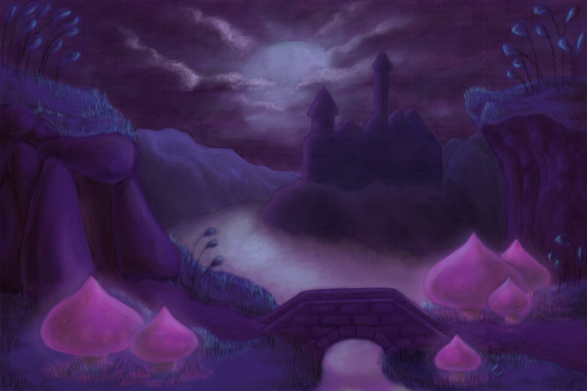 anna_revelte's tweet photo. The land of Glowing Mushrooms #fantasyart #digitalart #illustration https://t.co/a8j8aDXHSx