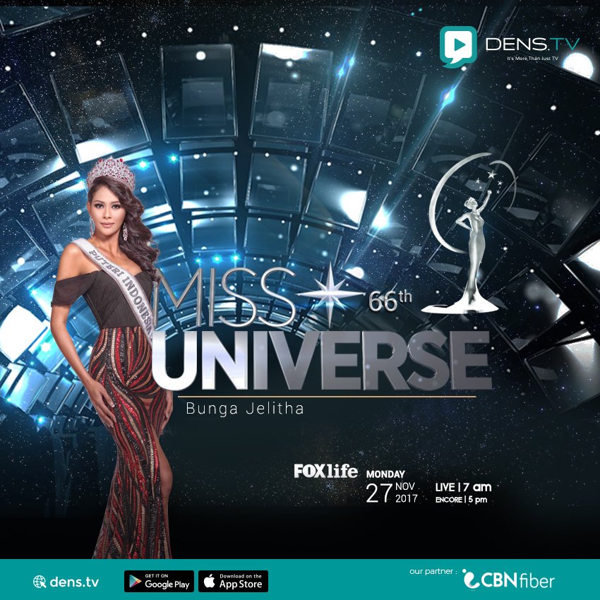 Dens_TV's tweet photo. Nantikan perwakilan Indonesia di ajang #MissUniverse, Bunga Jelitha Ibrani, yg akan memakai kostum nasional Indonesia bertajuk Warrior of Orang Utan.
LIVE dr Las Vegas, 27 Nov pukul 07.00 WIB dan siaran ulang pukul 17.00 WIB di FOXlife #DensTV #TVeverywhere #ItsSimplyEntertaining https://t.co/V5vwZgLFgS