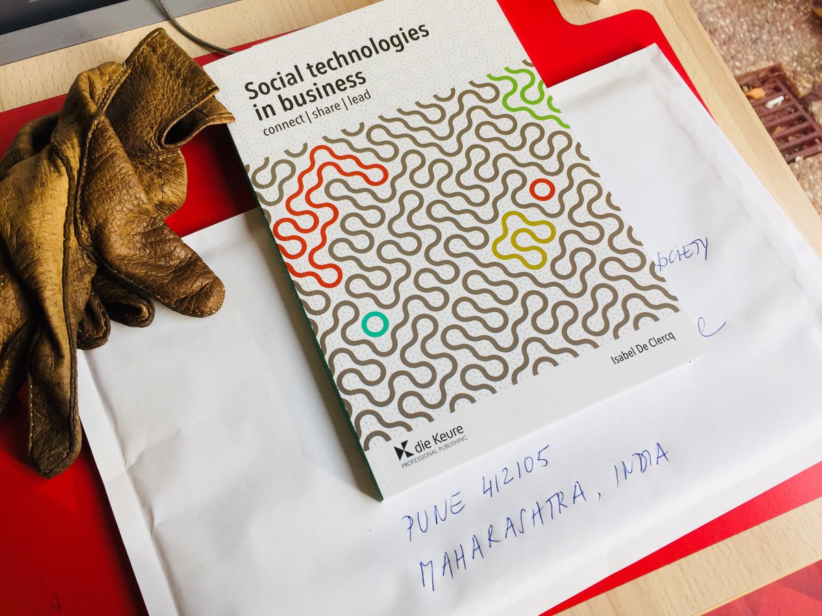 IsabelDeClercq's tweet photo. Our book. On its way to India! #socialtech #socialconnectingdifferentreligions @CelineSchill @dhinchcliffe @DonaldHTaylor @DamianCorbet @paulmillersays @DWG @DigitalLife_DAI https://t.co/yT6joZ6A29