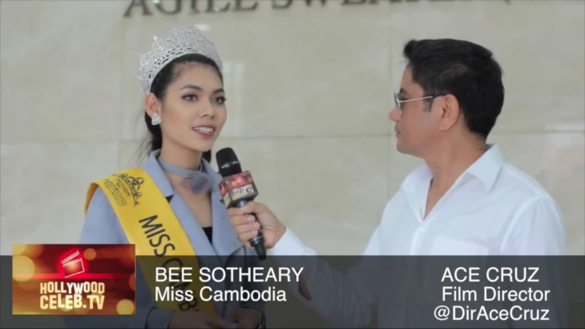 dopmoy's tweet photo. "My goal is, I want to win home the crown, as #MissUniverse . I want to make #Cambodia well-known to the world." -Bee Sotheary https://t.co/RM2kQzSgfn