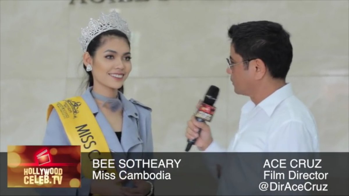 dopmoy's tweet photo. "My goal is, I want to win home the crown, as #MissUniverse . I want to make #Cambodia well-known to the world." -Bee Sotheary https://t.co/RM2kQzSgfn