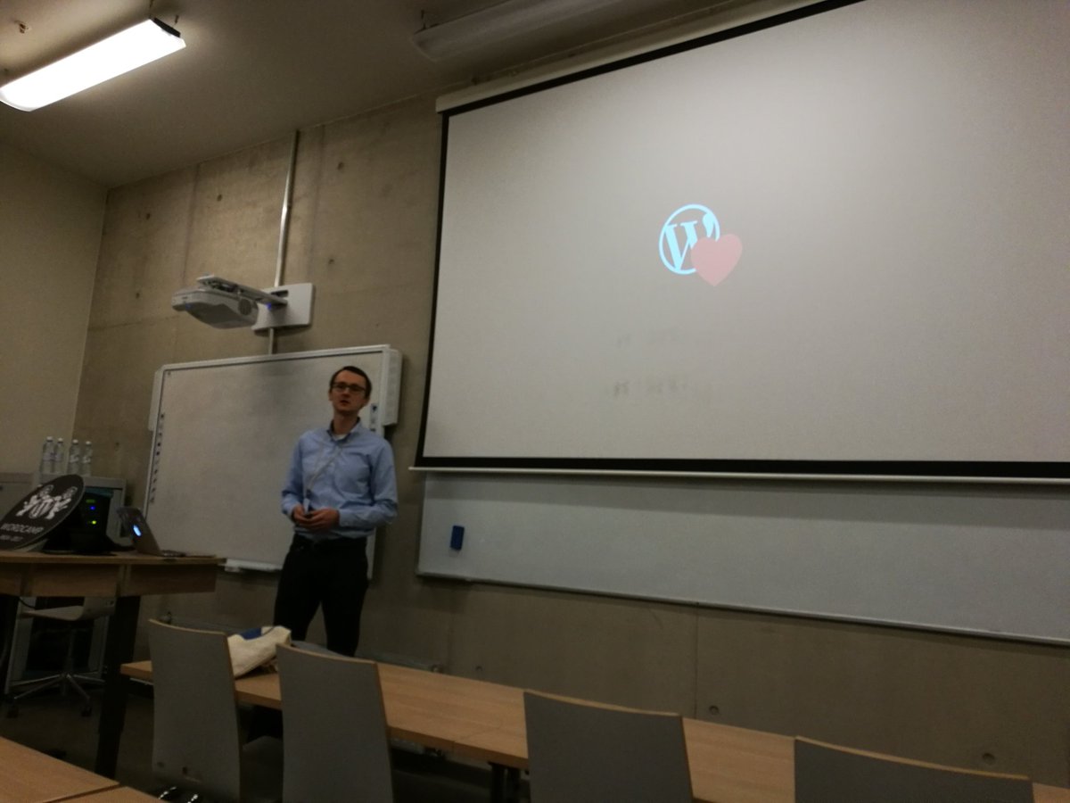 bjornjohansen's tweet photo. The awesome @konstruktors talking about How to Write Better Code Automatically at #wcriga https://t.co/2F1nvYt3V0