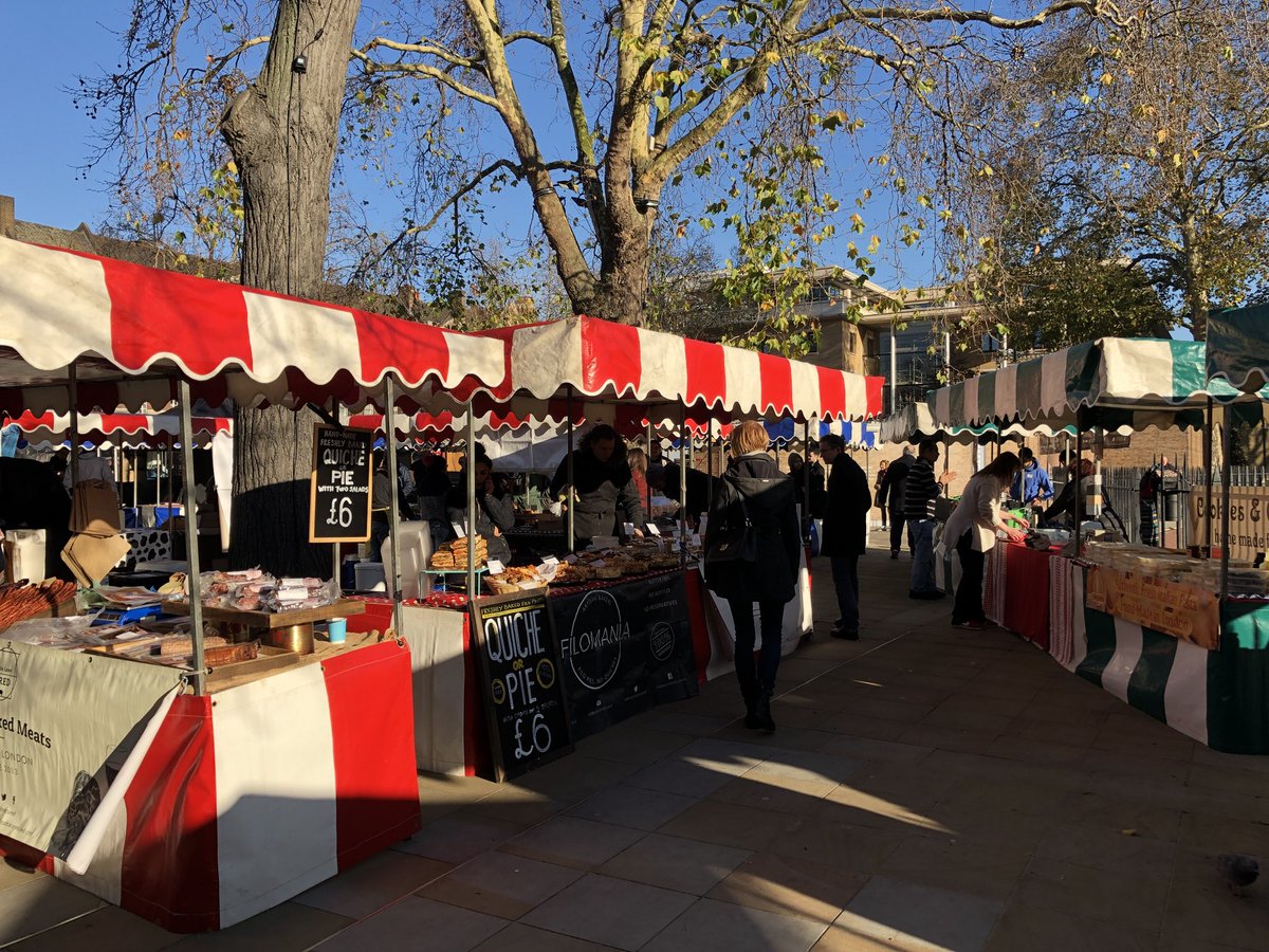 Good morning. It’s a wonderful start to the weekend with this sunshine. Join us for the day of delicious gourmet foods till 4pm. #LoveLondon