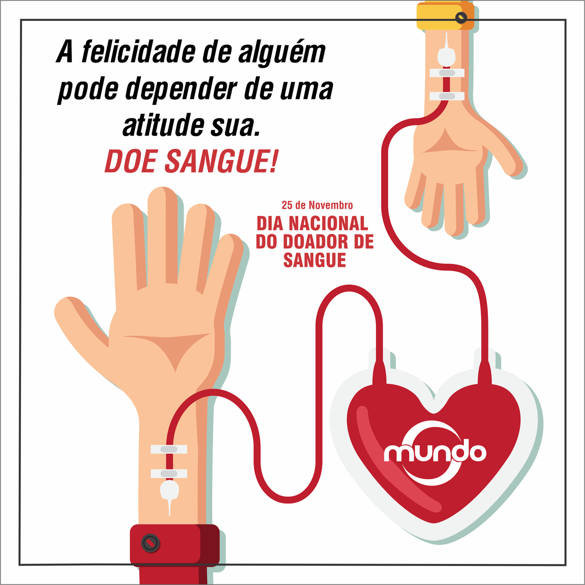 AgenciaMundoCM's tweet photo. 25 de Novembro - Dia Nacional do Doador de Sangue
#diadodoadordesangue #agênciamundo https://t.co/uov00pkbn5