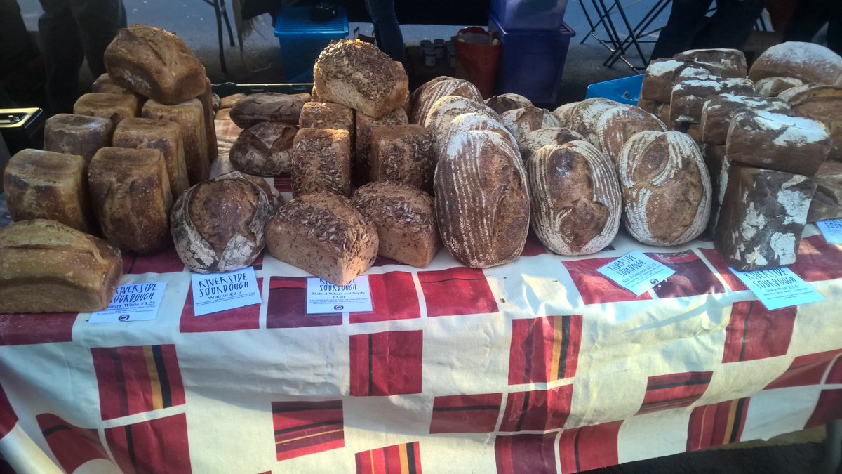 RSourdough's tweet photo. Such a beautiful morning at @UplandsMarket I almost forgive the chill! Remember there's bread at Embassy café if you're missing us at Roath! https://t.co/eoa4d9m4Qy