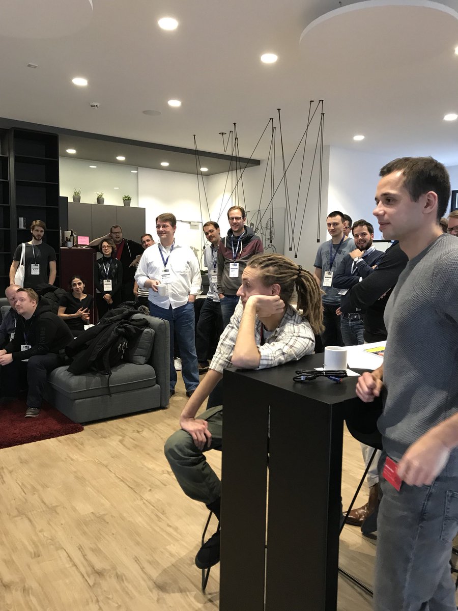 DanfossCareers's tweet photo. Discussing #digitaltransformation  @Danfoss at the #DevCamp17 in Hamburg. @Informatiktage @devcampIT #it #developer #hamburg https://t.co/Hc5RJqjnK8