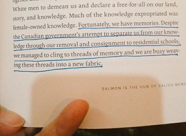 lisamfaye's tweet photo. What a great book. Take your time, read it slowly, stop and reflect, and just when you think you're done, go back and read your favorite bits again. #MemoryServes @MaracleLee @smaro_k https://t.co/nq8XxVKgYm