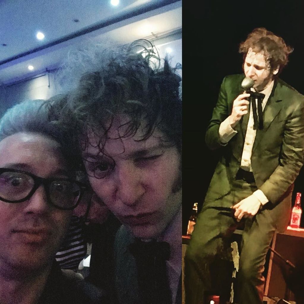 evilednaband's tweet photo. Daddy Long Legs were amazing on Thursday night. Si got a cheeky selfie! @officialdaddylonglegs #punkrockblues #gignight #bandouting #london #harmonica https://t.co/KwZRp9moxj https://t.co/1LFw5SBCTS
