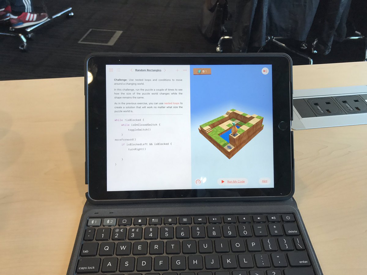 TeachTechJamie's tweet image. Let's do this #everyonecancode CPD @AppleEDU @SwiftPlayground  #aetchat #thinklikeaprogrammer