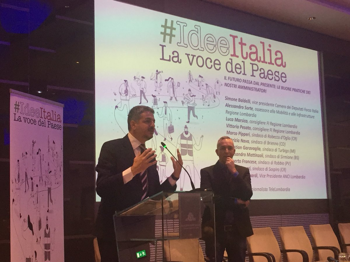 msgelmini's tweet photo. “Il centrodestra amministra molte regioni e comuni d’Italia, buone pratiche che meritano di essere raccontate” @simonebaldelli a #IdeeItalia https://t.co/YH9JG3ZeDn