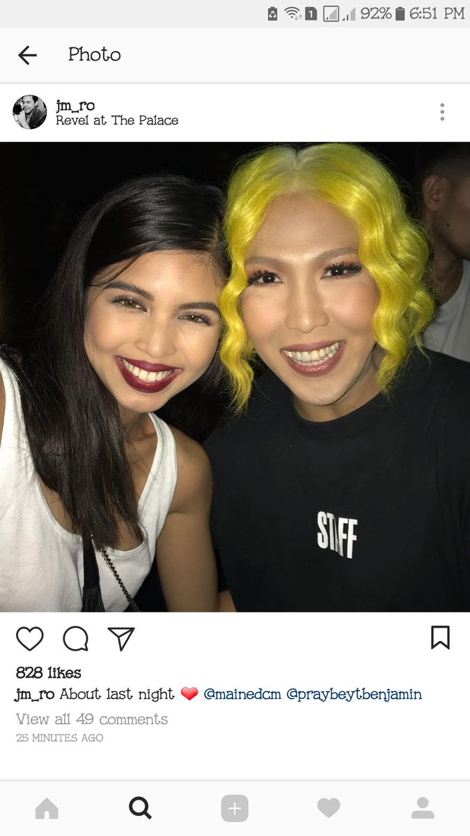 elisejanejavier's tweet photo. I saw this on IG. I hope it real di ka plastikan njng dilaw ang buhok! @mainedcm @vicegandako ingat ka jan Maine. Hahaha #Timeless2017 https://t.co/sCinWC2fLD