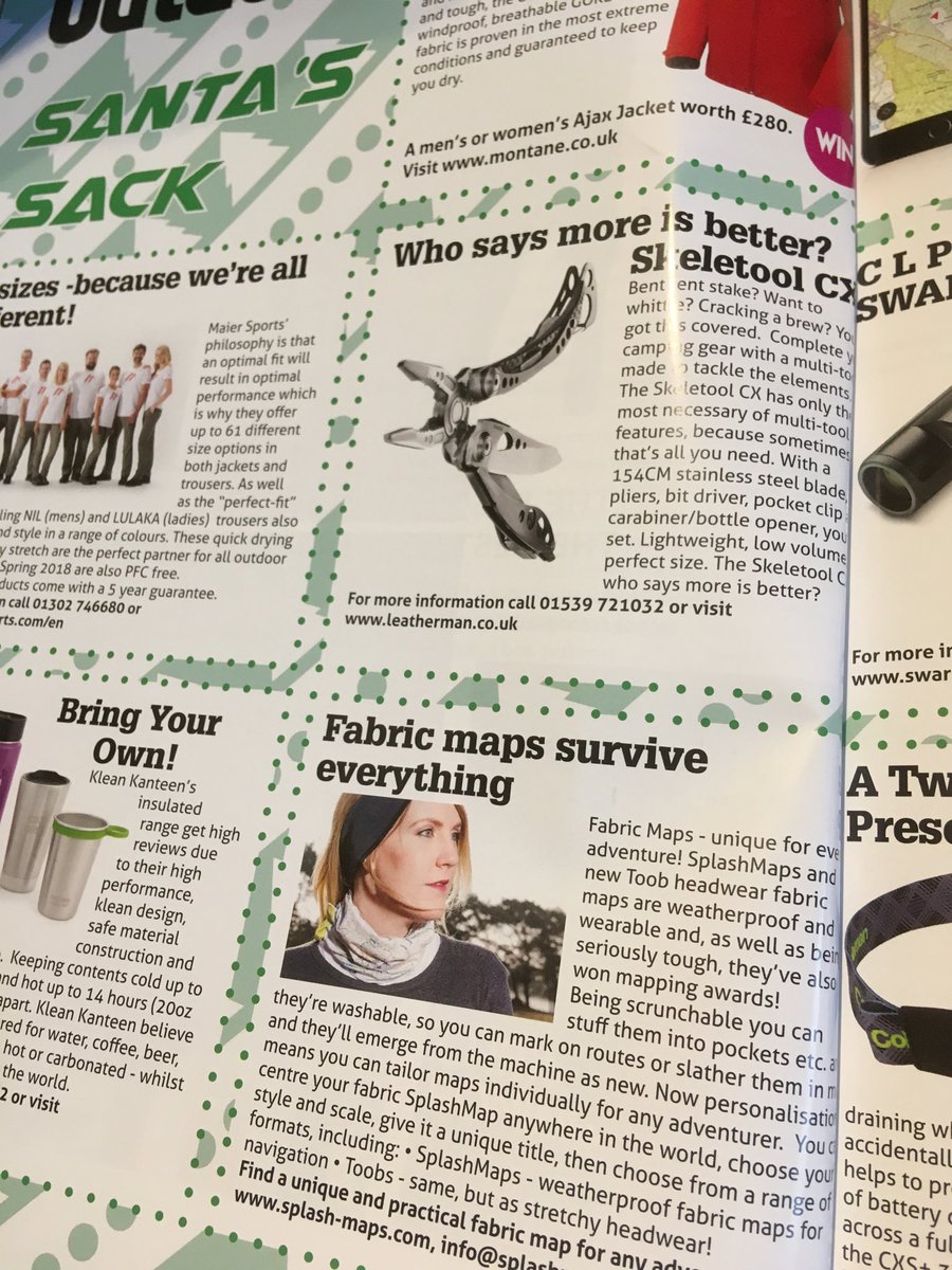 splashmaps's tweet photo. .#splashmaps are on #santaslist with @OEmagazine Pick yours up @CotswoldOutdoor today & get 33% off with #MapFriday https://t.co/QKZqpss5qz https://t.co/yuxU9CJevK