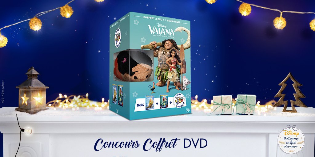 DisneyFR's tweet photo. RT pour tenter de gagner un coffret 2 DVD #Vaiana et #LaPetiteSirène comprenant un #TsumTsum Vaiana ! #IdéeCadeau #NoëlDisney https://t.co/eYQaYp7Q8c