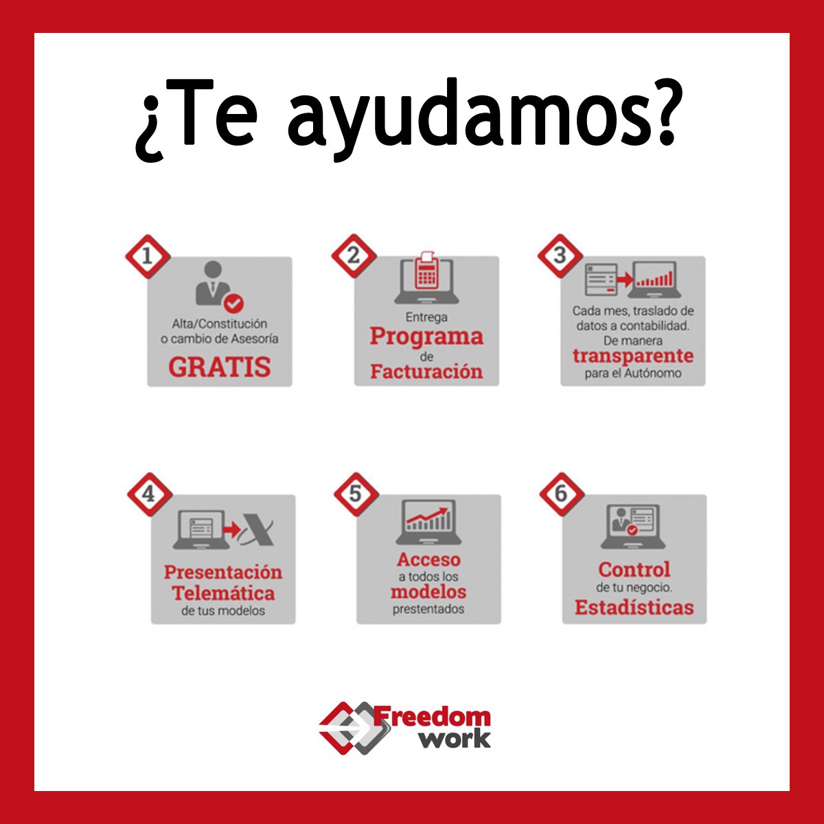 freedomwork2015's tweet photo. ¿Te ayudamos con tus gestiones? https://t.co/5mYiza8UC6