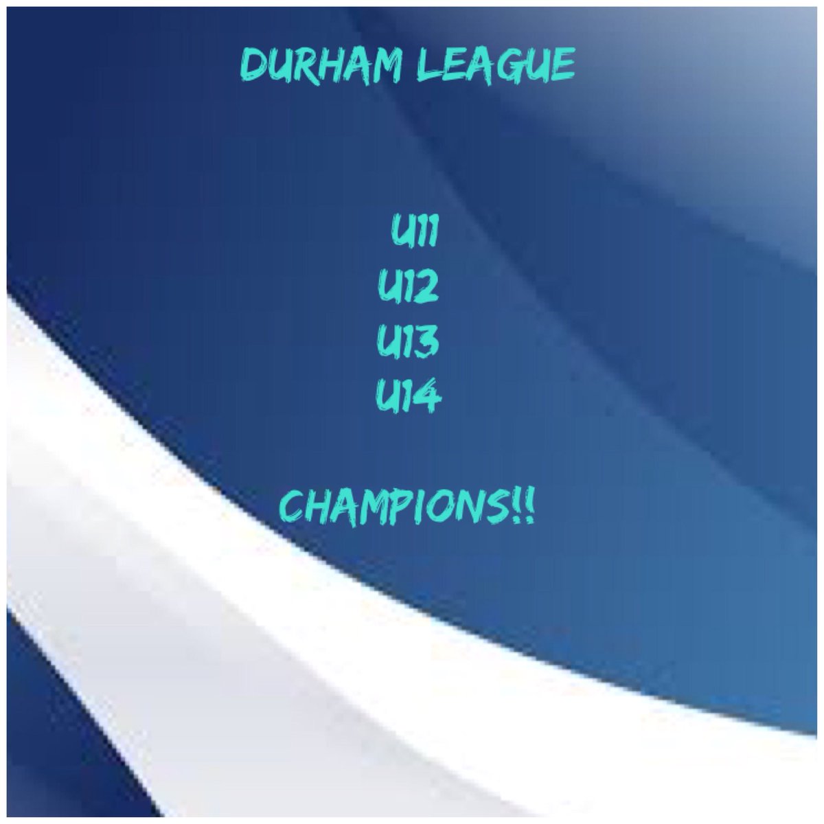 OakswayNetball's tweet photo. Champions of the Durham league !
Well done to all players, coaches, parents, supporters ! https://t.co/LtgiSEDVQi
