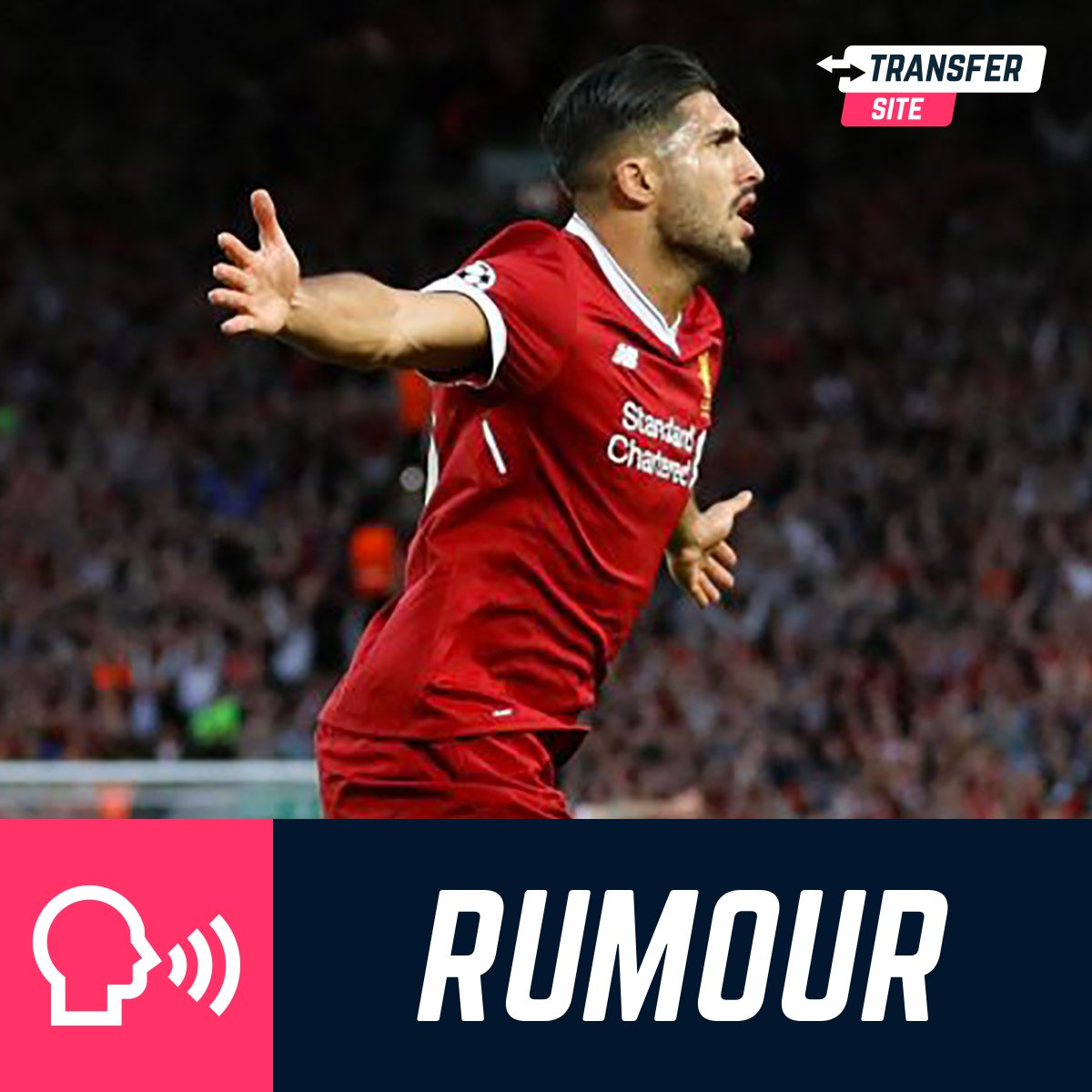 TransferSite's tweet photo. Liverpool midfielder Emre Can has reportedly agreed personal terms with Serie A champions Juventus - (via Star)

#TransferNews #LFC https://t.co/kx7S5TIPSm