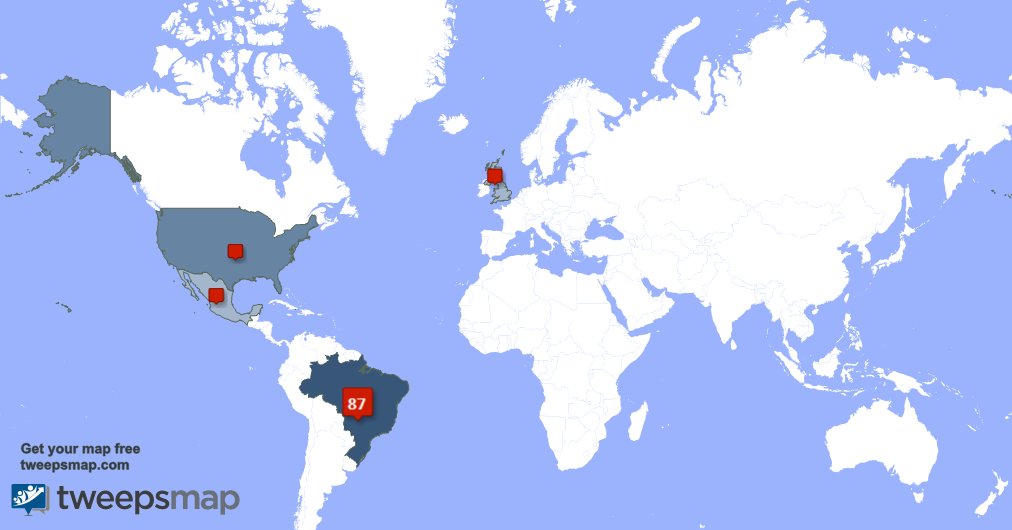 Tenho 11 novos seguidores, a partir de EUA, e mais na semana passada tweepsmap.com/!yNexuuz