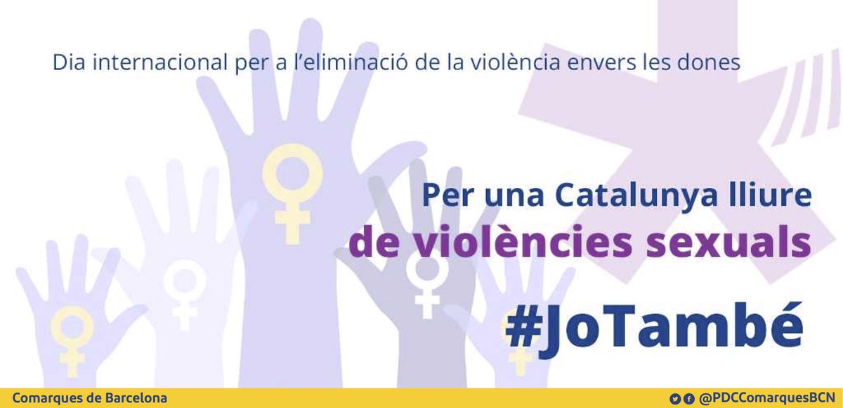 Per una Catalunya lliure de violències sexuals #jotambé #nosaltrestambé #25N