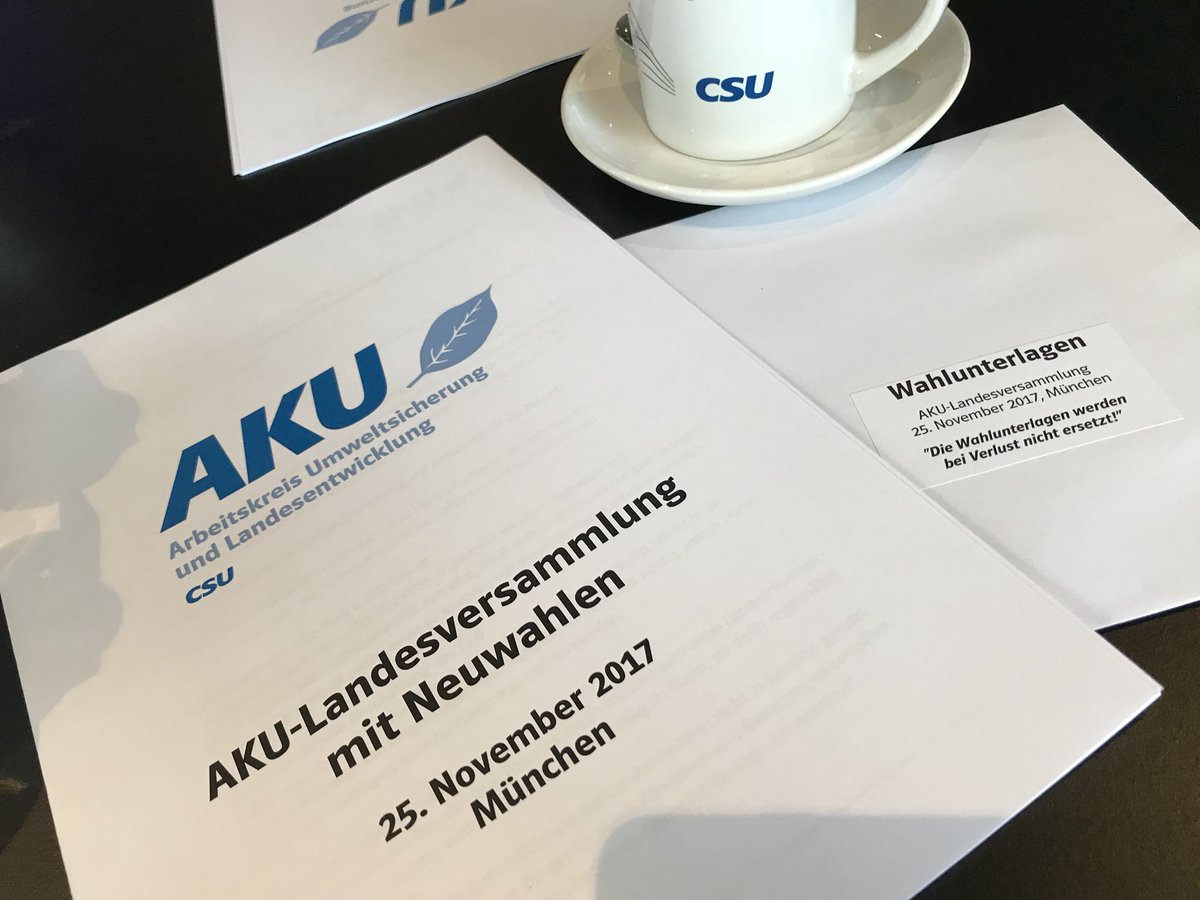 Landesversammlung des Arbeitskreis Umweltsicherung und Landesentwicklung in München. #Kohleausstieg muss gezielt und fair begonnen werden. #Klimaziele mit Nachdruck verfolgt werden!
Freue mich als AKU Kreisvorsitzender Haßberge diese wichtigen Themen mit voran treiben zu dürfen