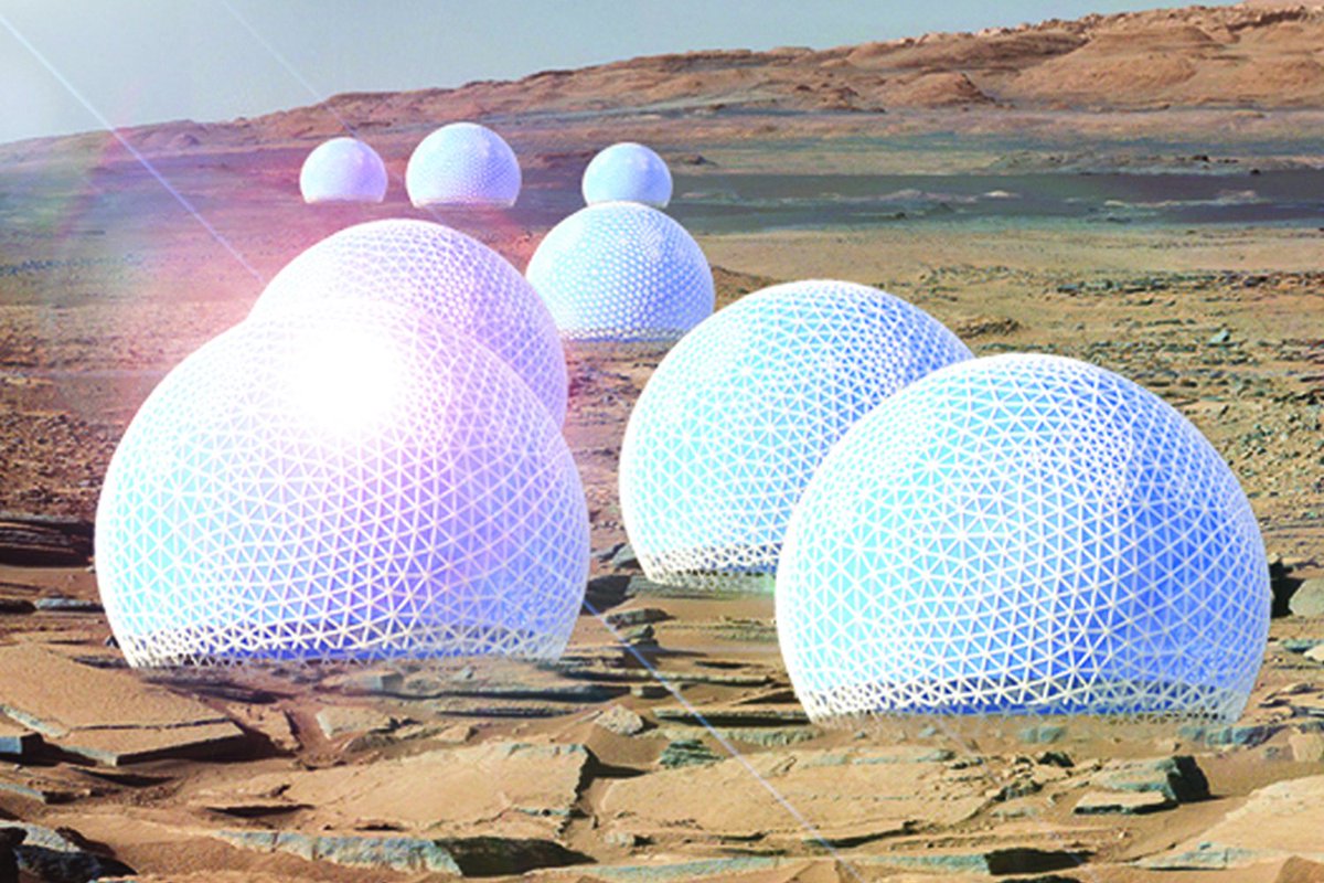 SPACEdotcom's tweet photo. MIT Team Wins Mars City Design Contest for 'Redwood Forest' Idea https://t.co/c3W9xdMLvf https://t.co/aTaLLCwWJX