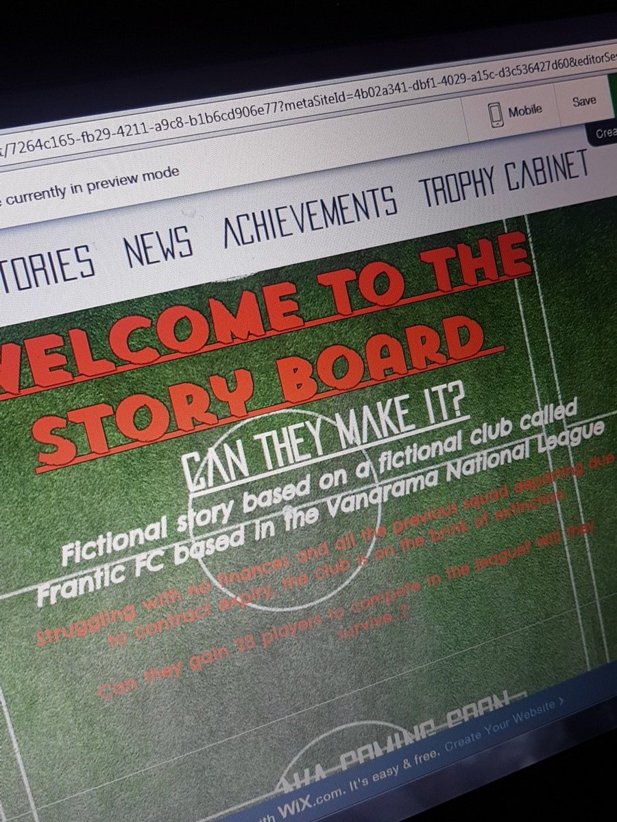 FMMMaster's tweet image. Like to read about football? 
Why not check out my site and get involved

#FranticFiction #footballstories